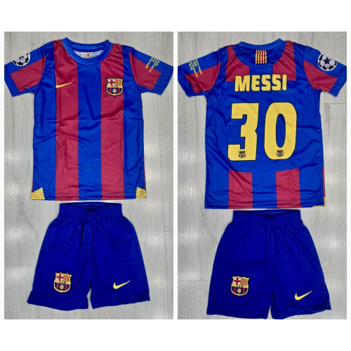 8374 Ретро детски футболен комплект Barcelona MESSI 30